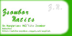zsombor matits business card
